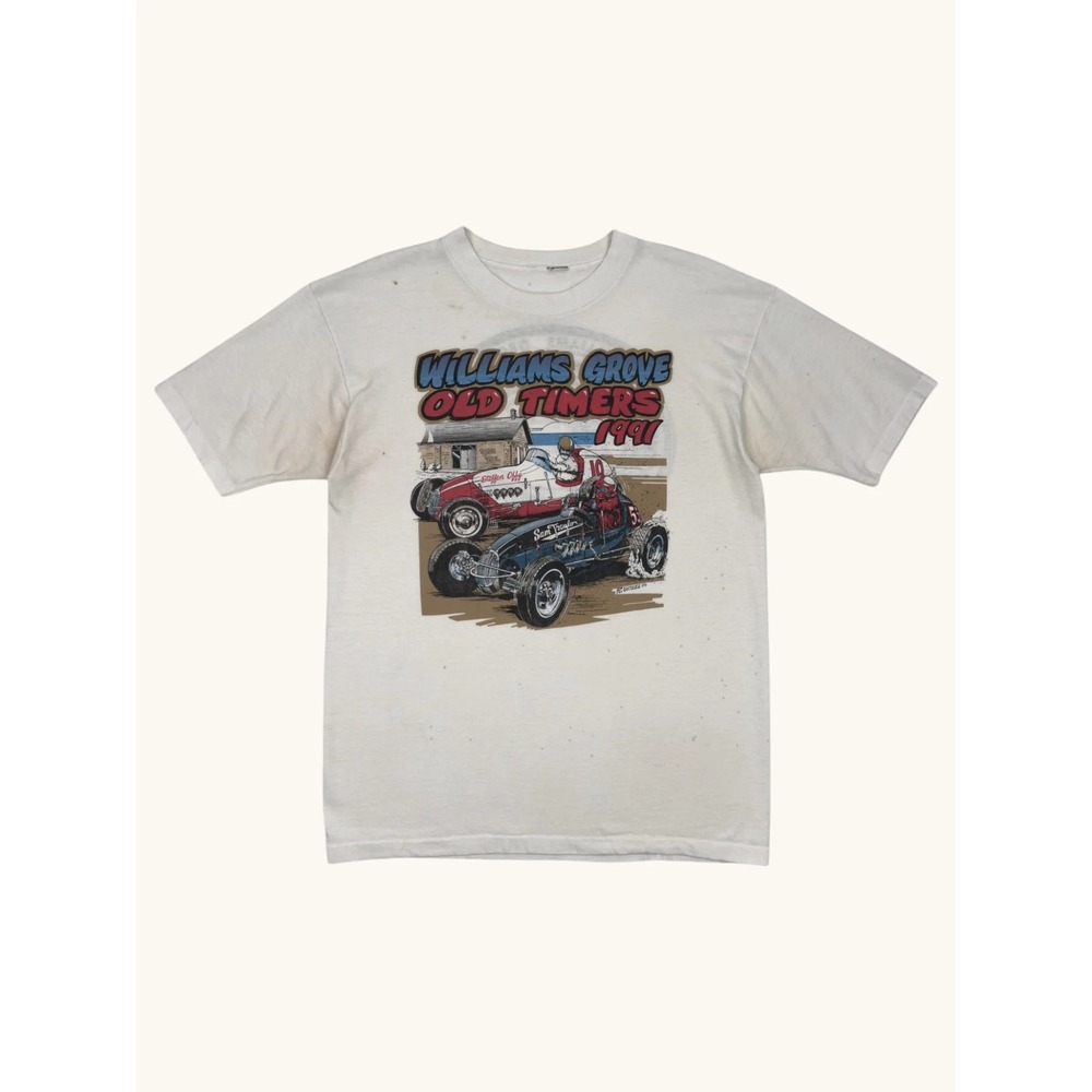 Vintage 1991 Williams Grove Old Timers Racing TShirt Eastern Museum Motor Racing